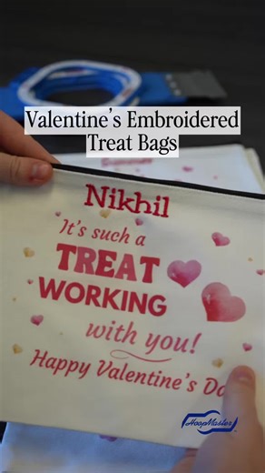 Embroidering personalized Valentine’s Day treat bags with magnetic Mighty Hoops. Using Mighty Hoops make hooping over zippers a breeze! Items Used: • 4.25” Mighty Hoops (x4) • 4.25” Backing Holder (x1) • Tearaway stabilizer • Pouches from Amazon You only need one Backing Holder per Mighty Hoop size since it can be removed from the bottom ring and reused. 🛒 Shop Mighty Hoops: 📞 262-257-0930 www.hoopmaster.com #MightyHoop #MachineEmbroidery #embroidery #EmbroideryHooping #magneticembroideryhoops