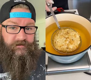 775K views · 24K reactions | This is the definition of next-level fat guy shit... #DeepFriedBurger #FriesBeforeAbs #BurgerGoneRogue #CheeseCrustedChaos #FryWrappedMadness #UnhingedEats #FoodTok #TastyAF #FBForYouPage #FoodReels #YummyInMyTummy #FlavorExplosion #CrispyOnCrispy #BigBitesOnly #StuffedAndFried #ReelGoodFood #TrendyEats #FoodieFavorites #MustTryFood #BurgerGlowUp #GreaseGoals #SnackAttackApproved #BurgerWithIntent #FullSendFood #FryMeToTheMoon | BeardOh WeirdOh | Facebook