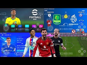 EFOOTBALL PES 2026 PPSSPP Android Offline Full Update UCL & League Kits 25/26 Season 4k Graphics