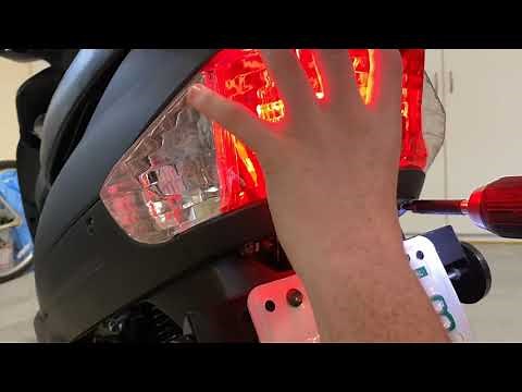 How to change out and upgrade the brake and turn signal lights on your scooter