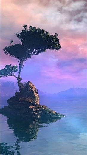 Fantastic Colorful Island Landscape from Above | Pure Nature Escape #islandsshorts #viralshorts