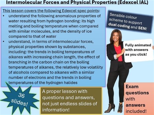 Intermolecular Forces & Physical Properties | Full Lesson (click for video preview) | Teaching Resources