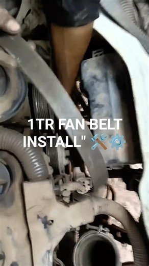 How to Install Drive Belt on Toyota HiAce 1TR Engine | Step-by-Step 🛠️✅ #shorts #mechaniclife