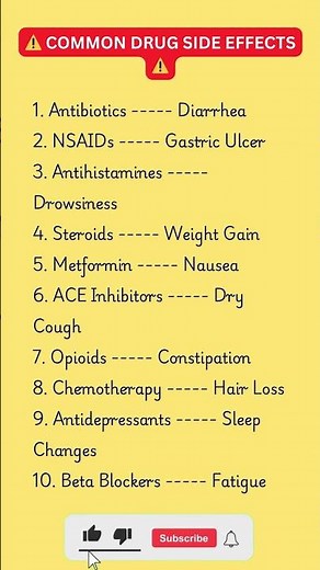 Drug Side Effects EXPLAINED 💊⚠️ | What to Expect Safely 👀