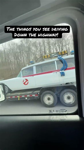 I Spotted the Ghostbusters Car on the Road! 👻🚗