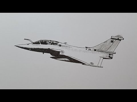 How to draw a Dassault Rafale