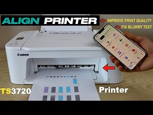 Printhead Alignment of Canon TS3720 Printer !!