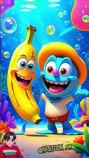 "Scary Cartoon Monster & Evil Banana | Horror Animation Art" #horror #scary #creepy