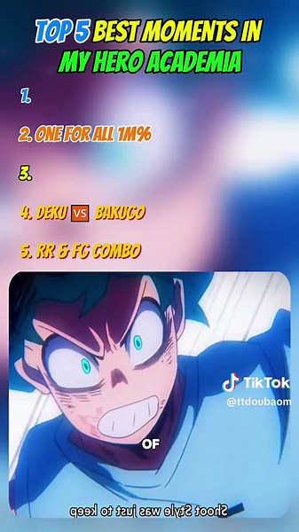 Top 5 Best My Hero Academia Moments You Can't Miss