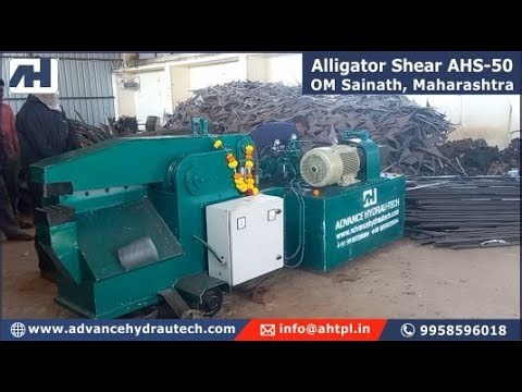Metal Scrap Cutting Shearing Machine - Alligator Shear | Hydraulic Scrap Shearing for Iron, CRC,