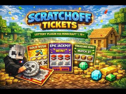 ScratchOff Tickets - Minecraft Plugin 1.18.+