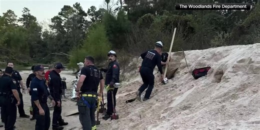 12-year-old rescued from sand hole that collapsed on her
