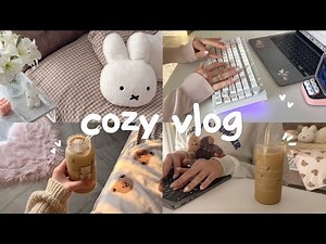 cozy introvert vlog 🤎a slow day at home, getting my life back together, baking & studying