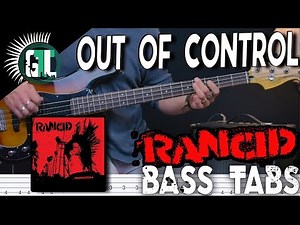 Rancid - Out Of Control | Bass Cover With Tabs in the Video