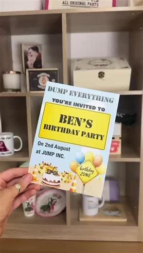 Tired of boring invites? Celebrate your child with some fun personalised themed invitations! Available to shop on TikTok 🥳 #birthdayinvitation #personalized #boybirthdayparty #tiktokshop #partyplanning #mumlife #kidspartyideas