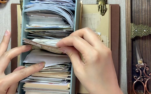 【memoryHD】试试满满的满足感～沉浸式复古风手帐拼贴 原声助眠解压