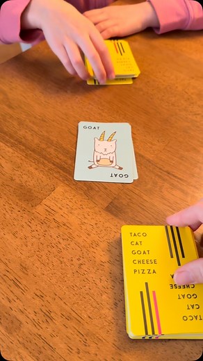 13M views · 8.3K reactions | Have you played Taco Cat Goat Cheese Pizza? It is do much fun but my daughter beats me every time. It’s just a deck of cards, so it is a great game to bring on vacation! #boardgames #game #cardgame #familygames #familygamenight #boardgamesofinstagram #boardgame #playtime #family #fungames #vacation #tacocatgoatcheesepizza | Kelly Gugel - Travelmation Travel Agent | Facebook