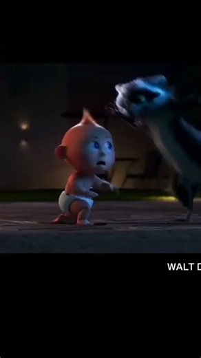 Jack-Jack vs Raccoon 🦝🔥 | Incredibles 2 Epic Fight! #Shorts