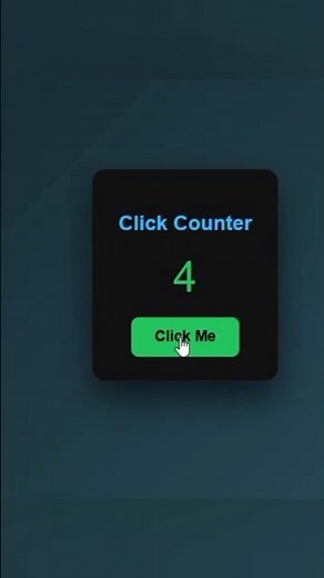 How to create a click counter in html css or JavaScript