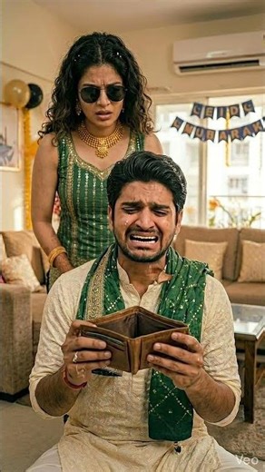 Kanjoos Shohar vs Smart Begum: The Eidi Heist! 🌙💸🤣​#shorts ​#eidmubarak ​#eidi ​#couplecomedy