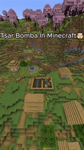 Tsar Bomb In Minecraft 🤯 #minecraft #shorts
