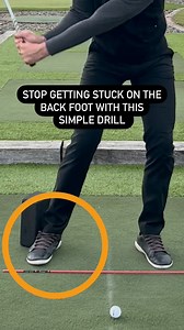Struggling with that “stuck on the back foot” feeling in your golf swing? One of the biggest power leaks in golf is when your weight gets trapped on your back foot during the downswing. This simple drill using a yoga block or water bottle will transform your weight shift! Here’s why this works: - The object behind your trail heel creates awareness of proper lateral motion - Your brain naturally wants to avoid hitting the obstacle - This trains your body to shift forward instead of spinning out T