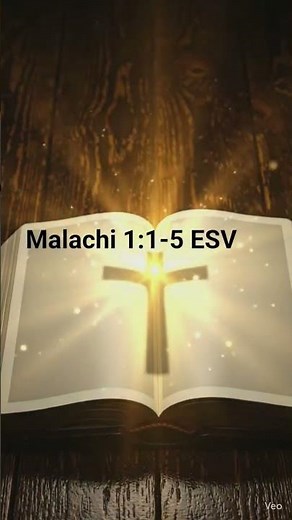 The Bible MALACHI 1:1-5