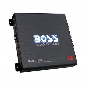 Boss Audio Systems Riot R2504 1000W 4-Channel Class A/B Vehicle Audio Amplifier, Black, 5.8 lbs