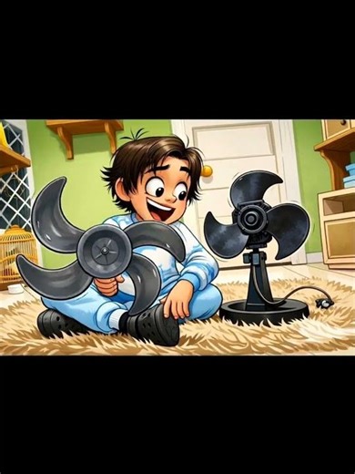 VENTILADOR COM HÉLICE QUEBRADA #pietronatel Fan Kipasangin Kipas Angin balling