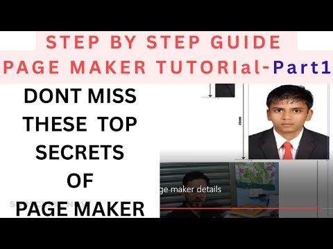 Full Page Maker course in 40 Minutes|Part-01|Tops secret of Page maker
