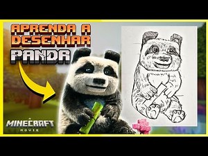 Como desenhar o Panda ( O URSO ) do MINECRAFT- PASSO A PASSO