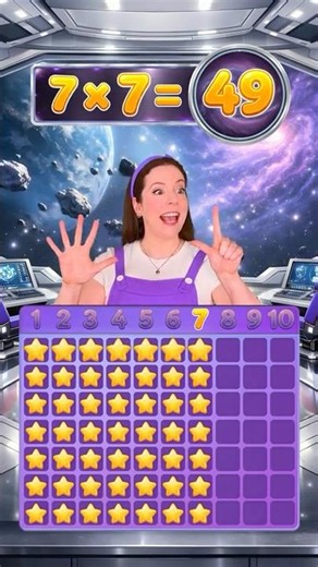 🇫🇷 7 Times Table in French – Multiplication for Kids #education #math #learning #kids #easy