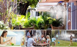 Watch Fan Misting Kit, Outdoor Fan Misting Cooling System on Amazon Live
