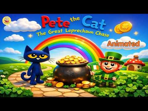 pete the cat the great leprechaun chase read aloud animated | 3D Animated Story | Pete the Cat