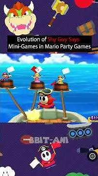 Evolution Of Shy Guy Says Mini Game in Mario Party Games 1998-2025