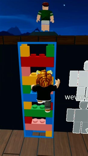 two players teamwork obby in roblox ! #short #roblox #new