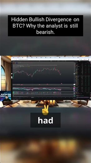 Hidden Bullish Divergence on BTC? Why the Analyst is STILL Calling a Lower High! 🤯