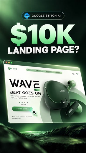 Is this the fastest way to build a landing page? #webdesign #ai #tech