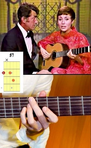 Dean Martin & Caterina Valente - One Note Samba (Guitar Chords) #bossanovaguitar
