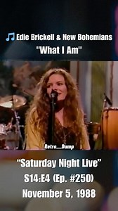 Retro Dump on Instagram: "📺 “Saturday Night Live” S14:E4 (Ep. # 250) • November 5, 1988 🎵 Edie Brickell & New Bohemians - What I Am 💿 Album: Shooting Rubberbands At The Stars 📆 Year: August 9, 1988 ☀️ Label: Geffen ✍🏾 Written By: Edie Brickell (@EdieBrickellOfficial), #KennyWithrow 🎹 Produced By: #PatMoran 🕊️ @EBNewBohemians: 🗣️ Vocals: #EdieBrickell 🎸 Bass: #BradHouser 🕊️ 🎸 Guitar: Kenny Withrow 🎸 Guitar: #WesMartin 🥁 Drums: Matt Chamberlain 🪘 Percussion: John Bush (@jbexpress93) 