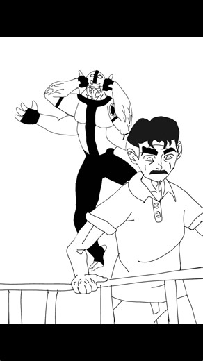 What Ben be doing with Master Control #ben10 #skit #digitalart #cartoonnetwork #manofaction