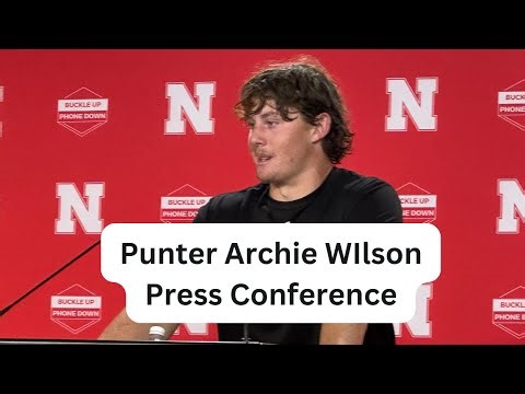 Nebraska Football Punter Archie Wilson Breaks Down Crying Speaking About Family