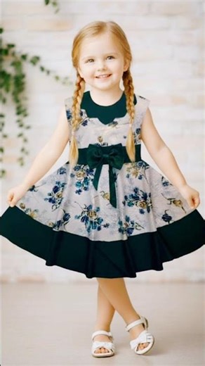 very Easy designer baby frock #design #frock #gown