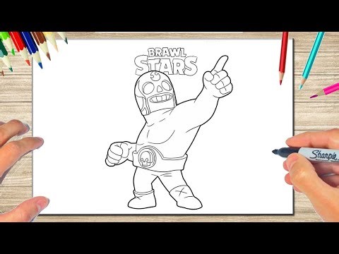 Dibuja a EL PRIMO | BRAWL STARS | DIBUJO FACIL | DibujArteMania 🎨