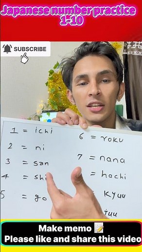 Japanese number counting 1-10😍 how to count japanese number?✅#japan #nepal#japaneselanguage #number