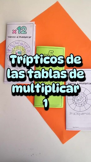 10 Trípticos para Aprender Multiplicación