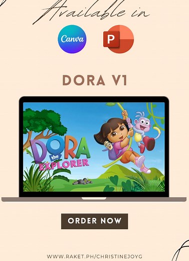 Dora PowerPoint Presentation Template for Kids