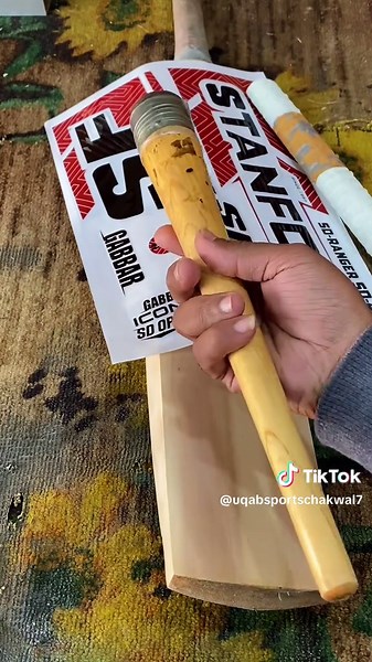 SF cricket bat sticker applying#uqabsportschakwal7 #foryoupage #foryou #refurbbat