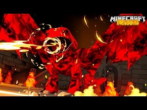 Minecraft DRAGONS - DIABLO TURNS INTO A LEVEL 100 DEMON NIGHTFURY!!!