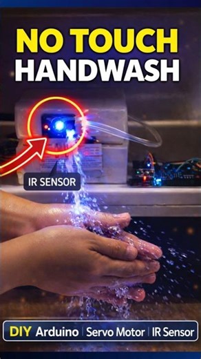 Automatic Hand Washing System using IR Sensor & Arduino | Touch Free DIY Project